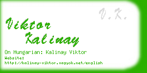 viktor kalinay business card